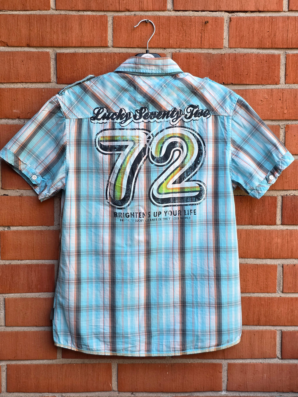 Blend, men's Y2K checkered shirt, size S