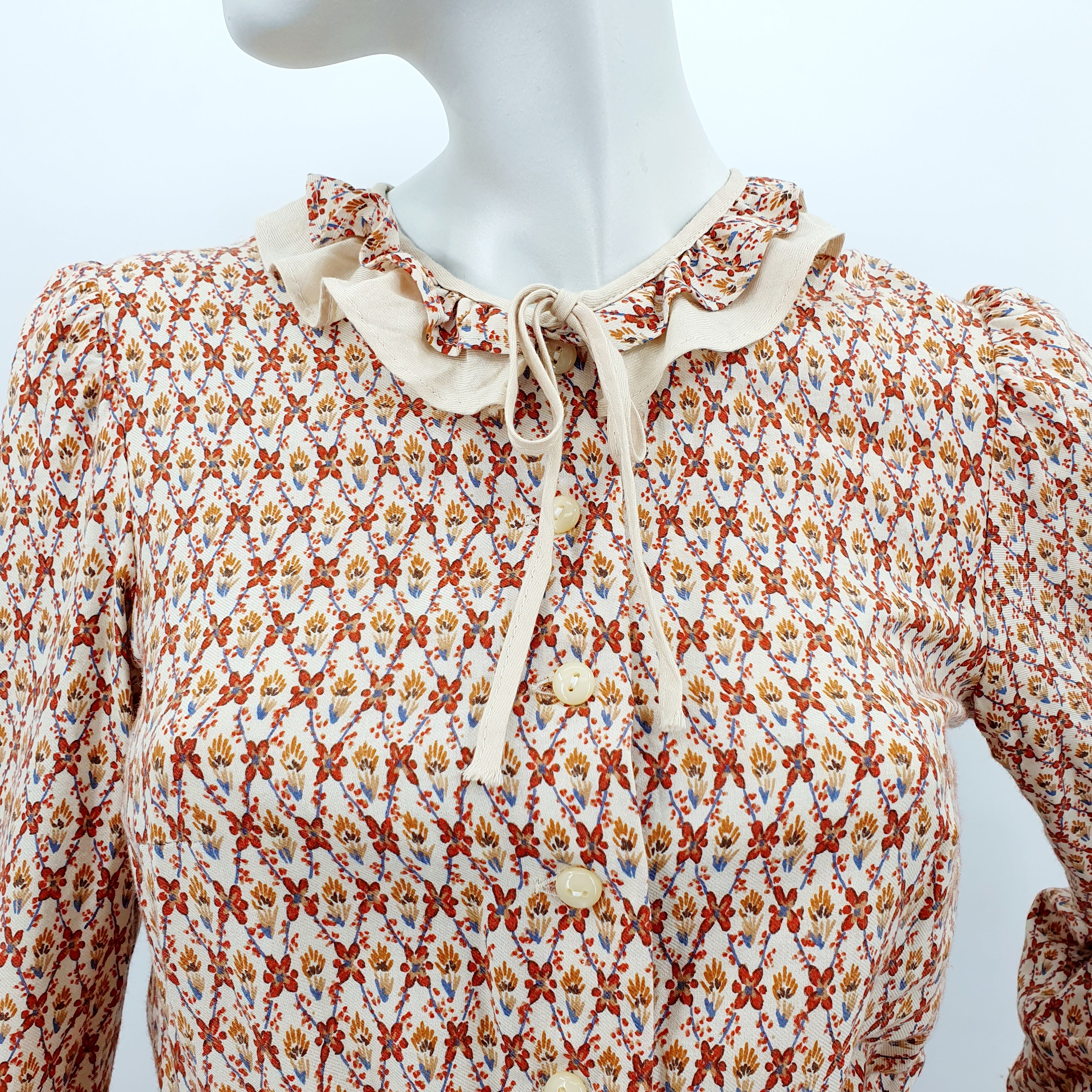 Tiina, long-sleeved dress from the 70s-80s, size 34-36