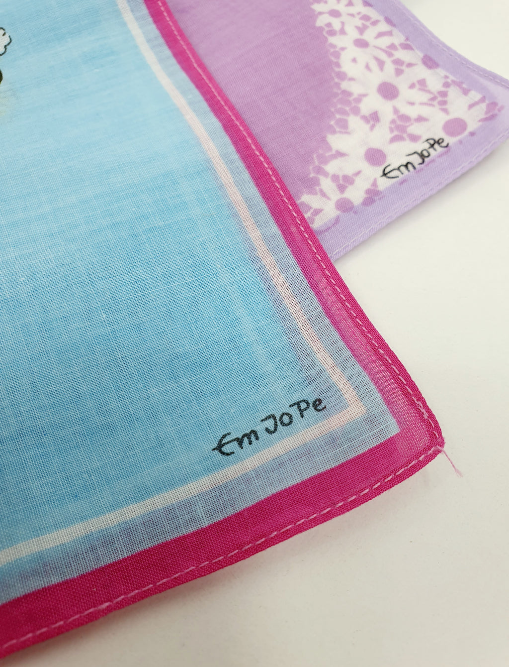 Pienet kangaliinat, keräilyliinat 80-luvulta, 4kpl, pastellinväriset