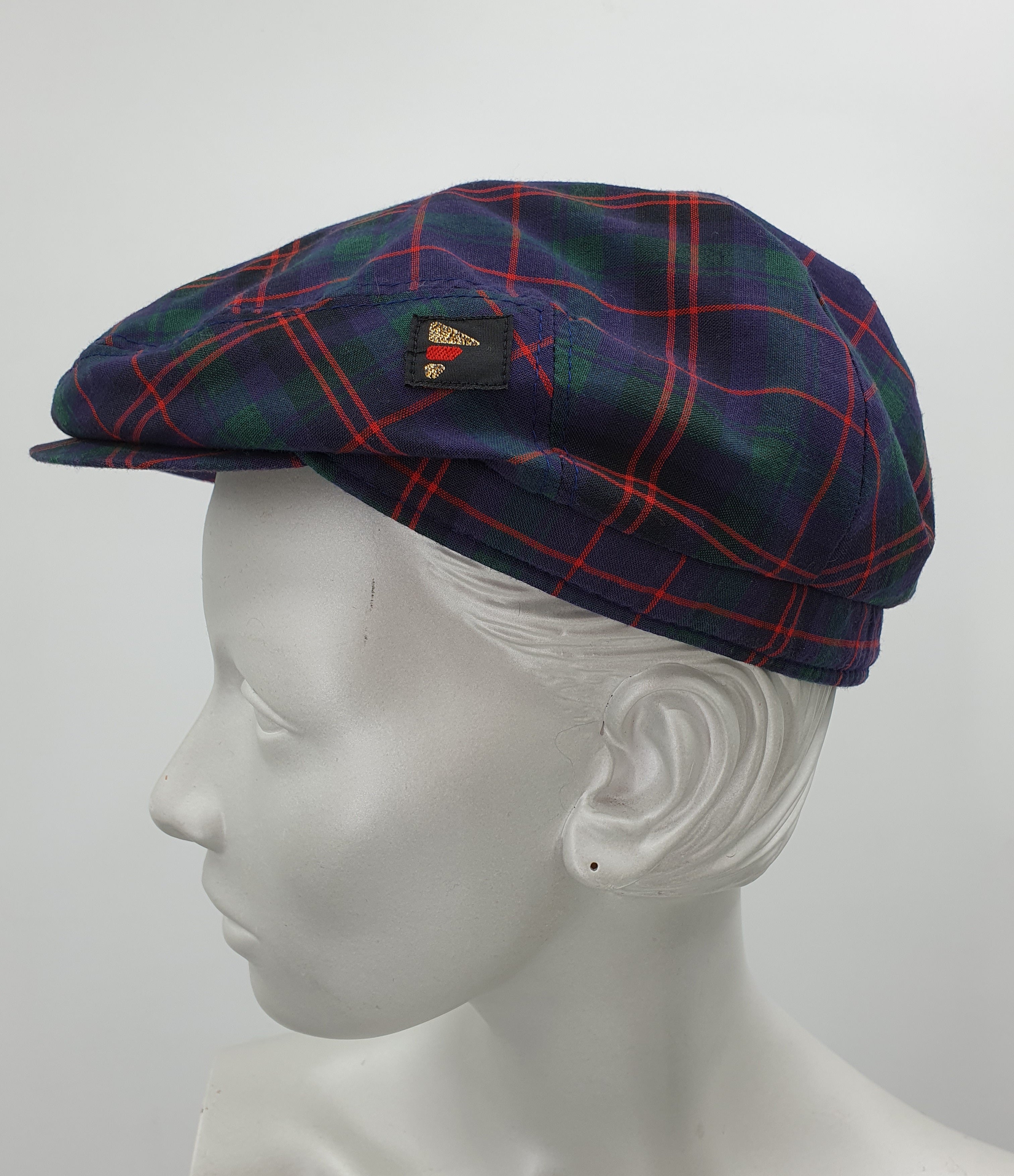 Fredrikson, men's summer flat cap from the 90s, size 58cm, two different ones