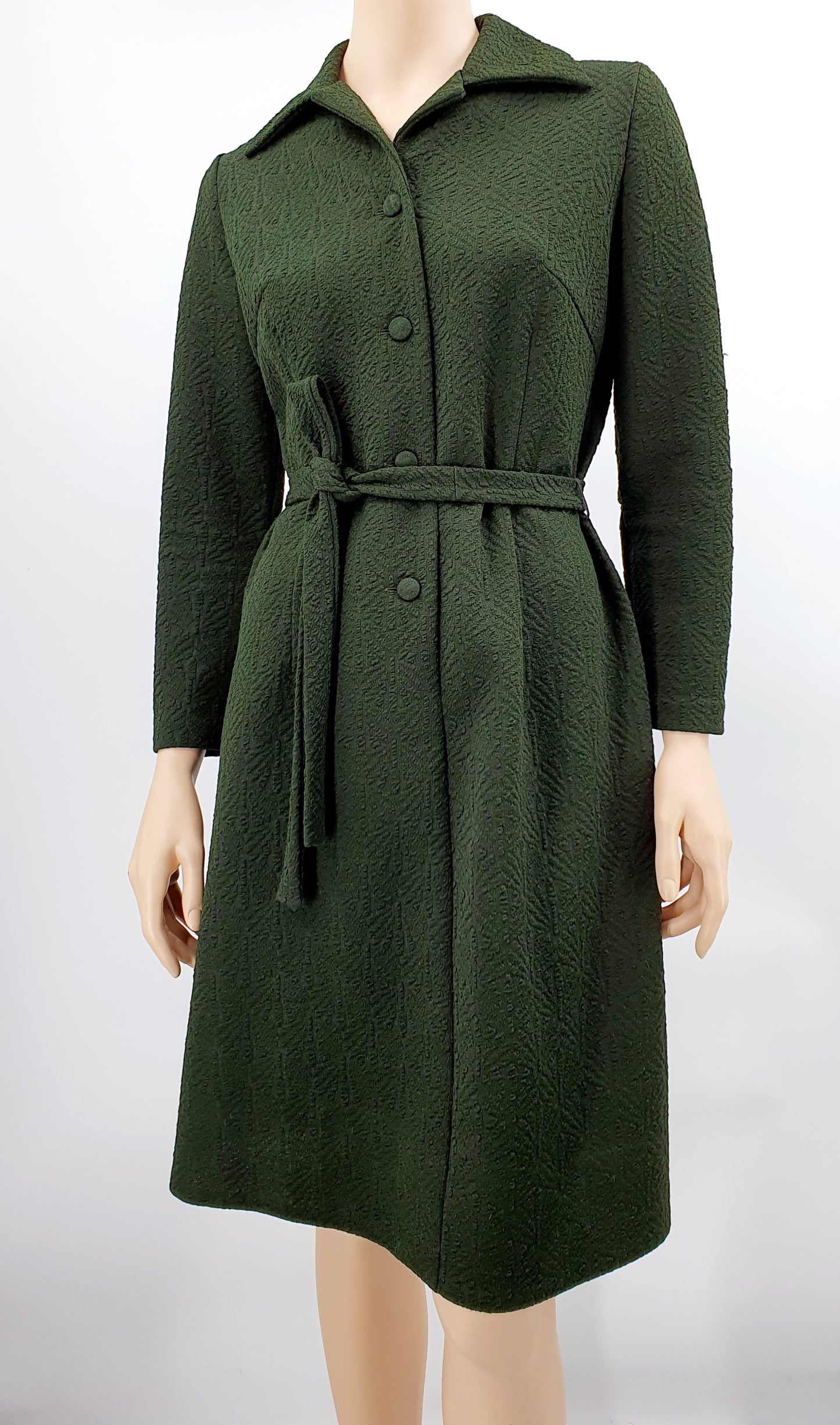 Kaarina, dark green dress from the 60s-70s, size 36-38