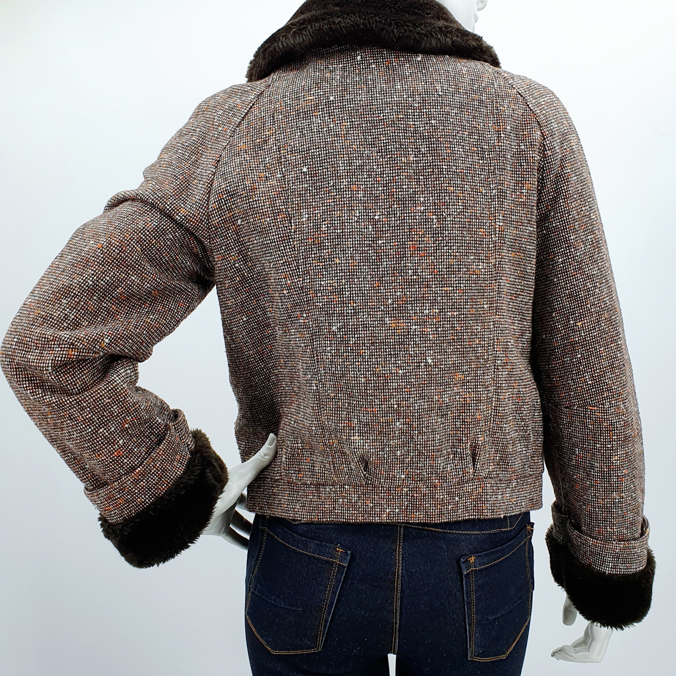 Kestilä, wool fabric jacket from the 70s, size 36-38
