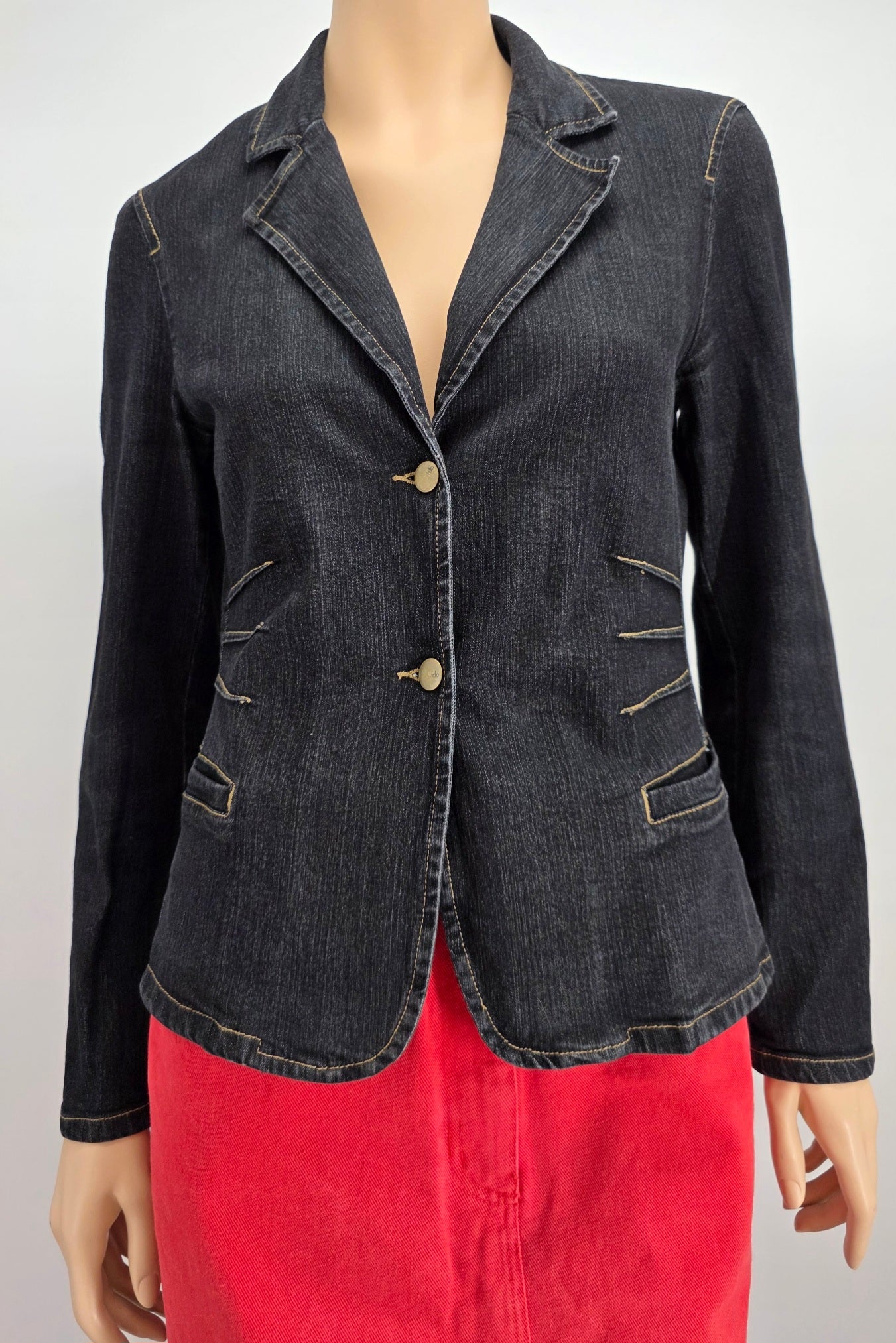 Flea market item, Kello, women's denim jacket from the 2000s, size 36
