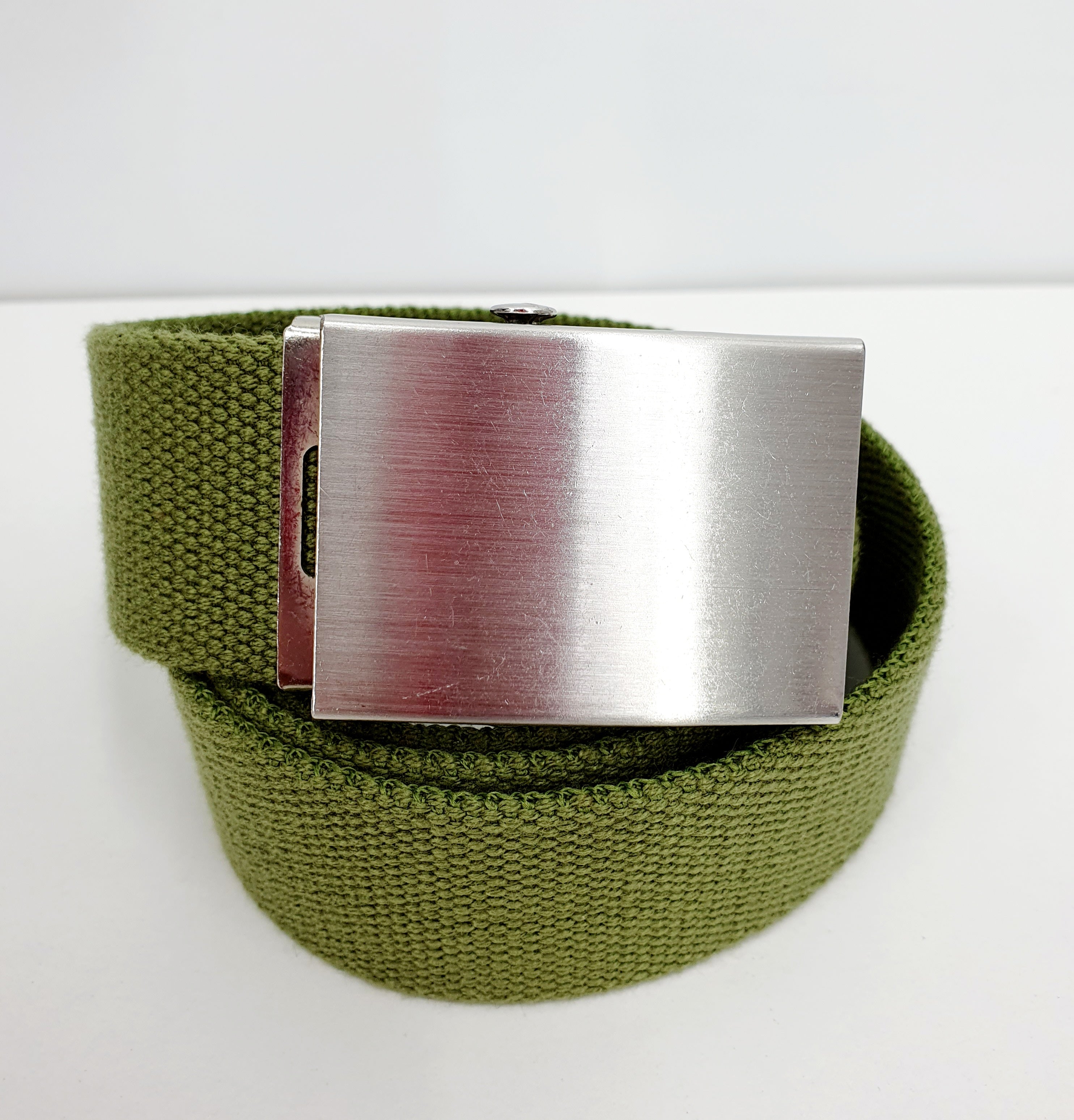 Textile belt, terrain green, length 103cm