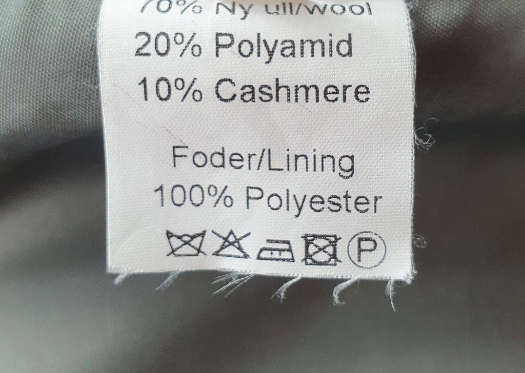 Hettemarks, musta villakangastakki, koko 42