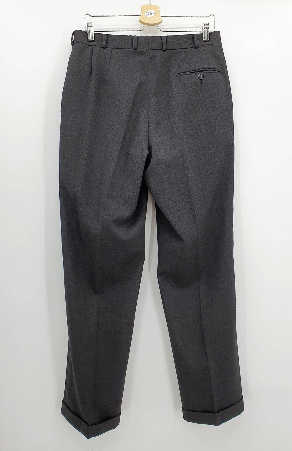 Miesten villasekoitehousut 90-luvulta, kuva takaa