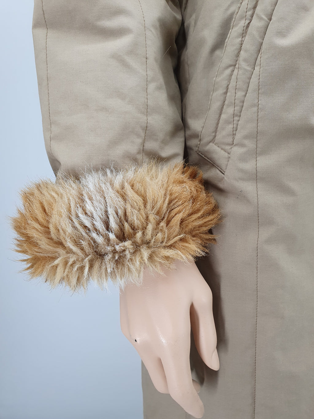 Piiron, long winter jacket from the 70s-80s, size 38