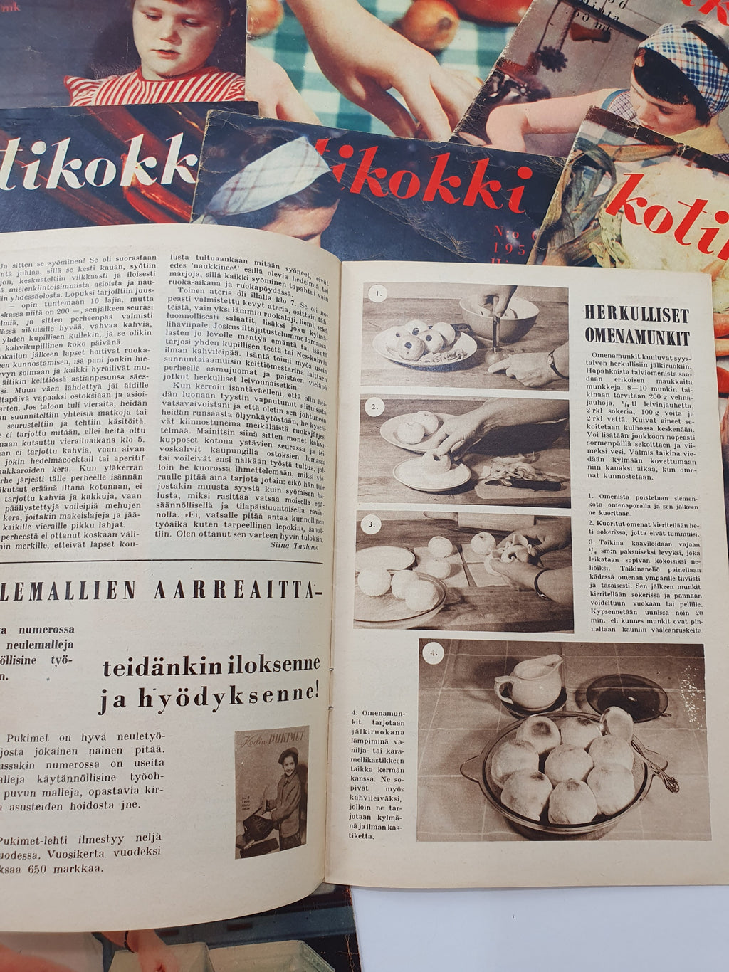 Kotikokki magazines from 1956 | 8 issues
