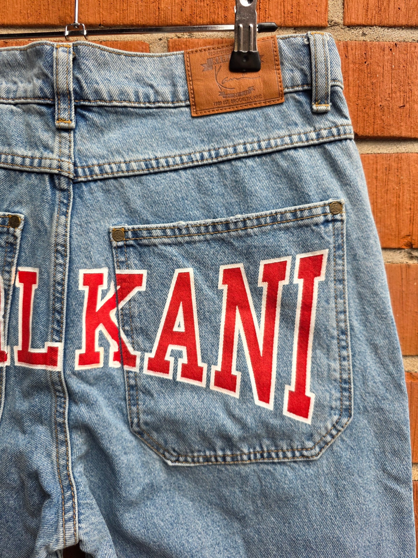 Karl Kani, baggy jeans, koko miesten S, naisten 38-40