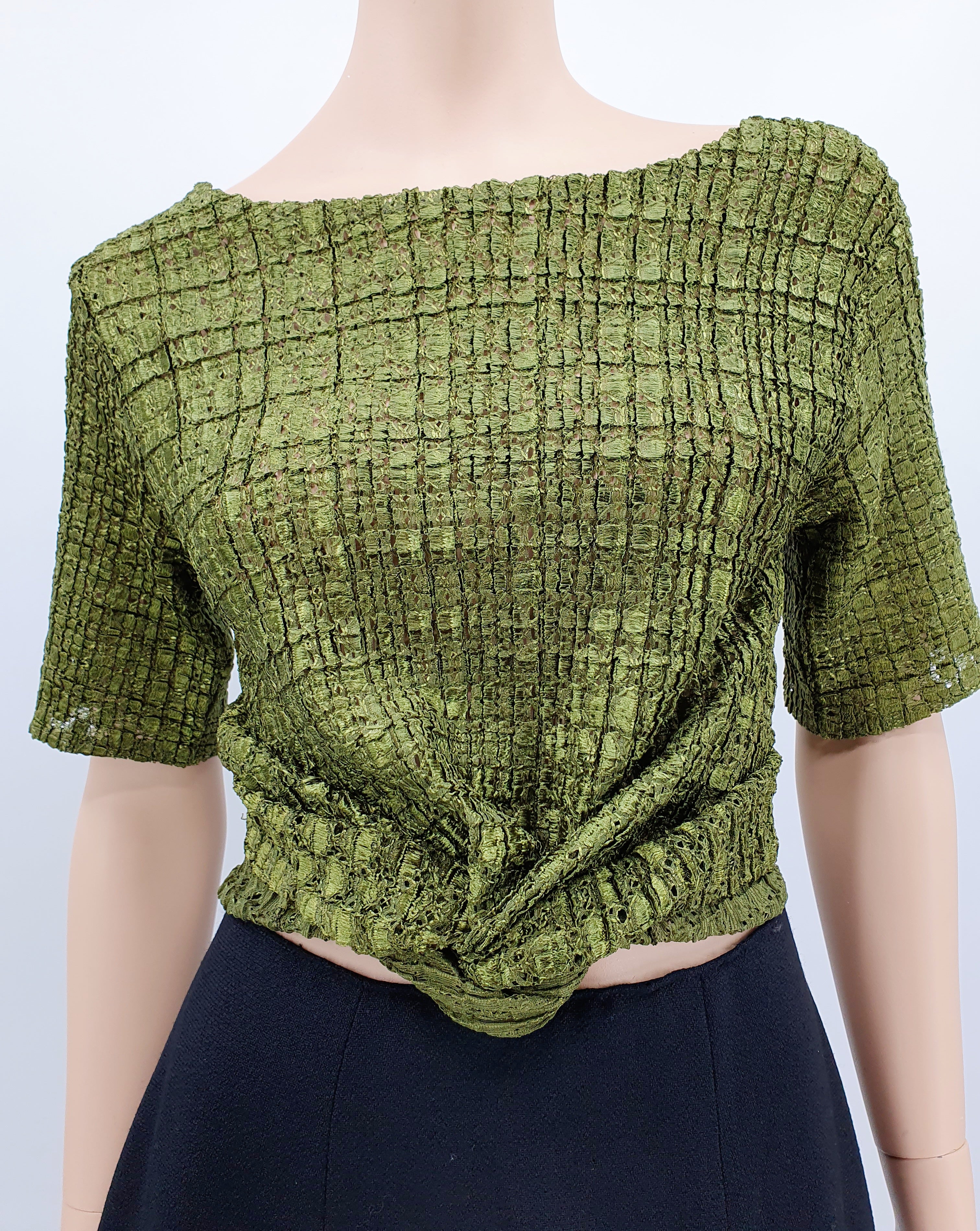 Moss green super stretchy sweater, one size