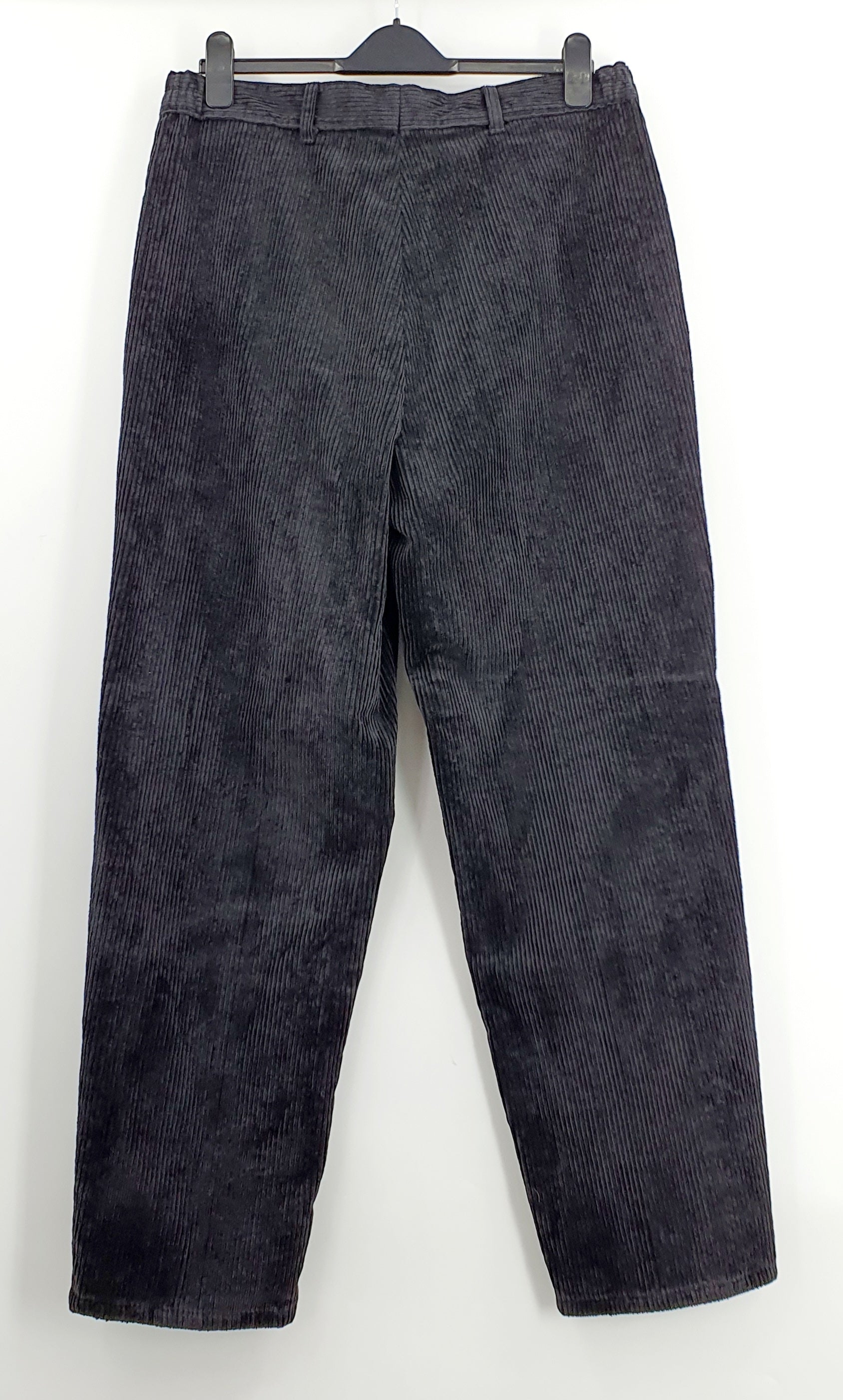 Men's black corduroy pants from the 90s, D-size, waist 90cm
