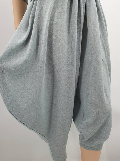 Petriikka, grey-green knitted outfit from the 80s, size 36-38