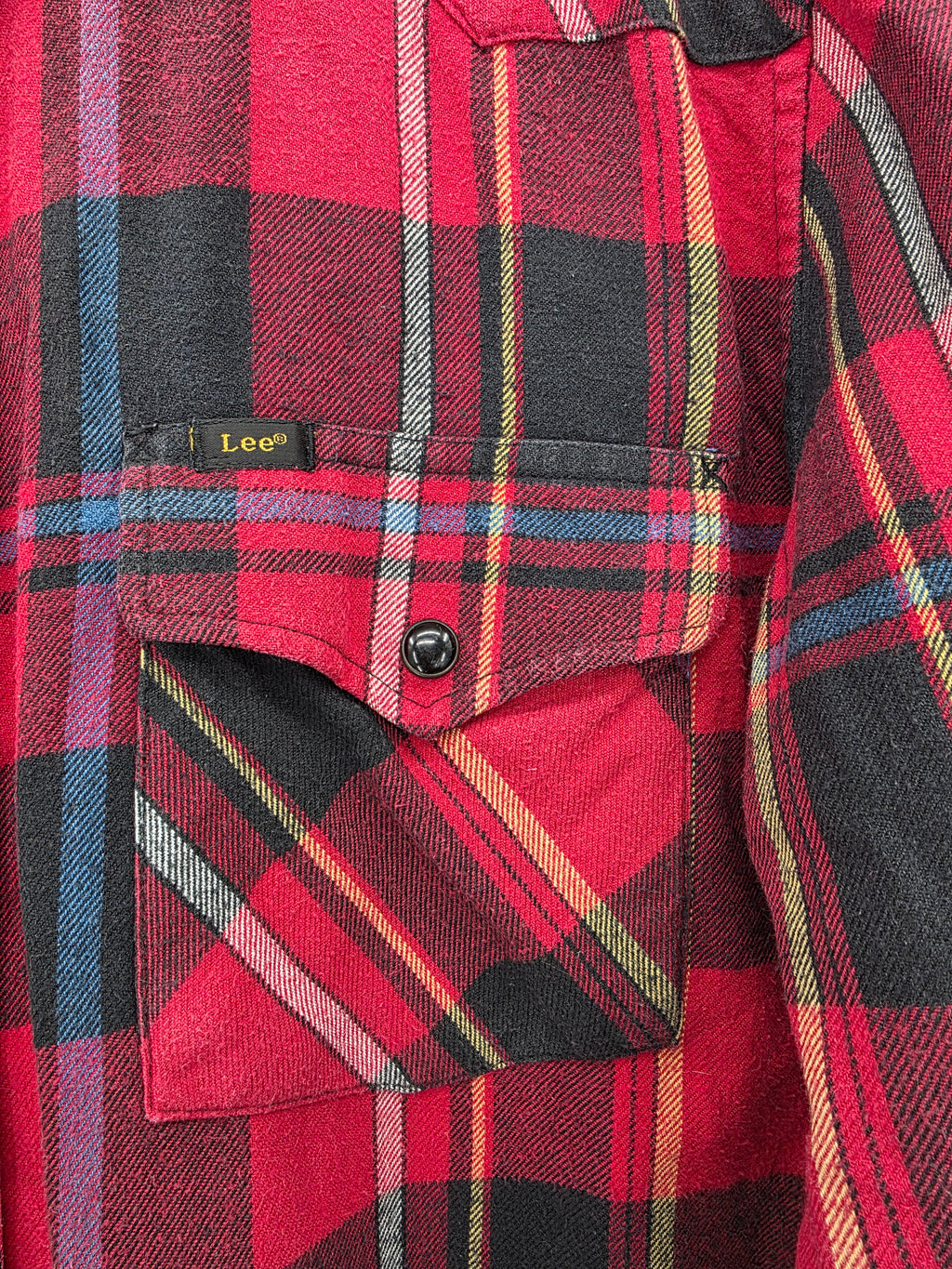 Lee, men's checkered flannel shirt, size M