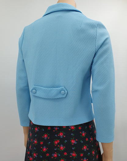 Herrala Oy, light blue jacket from the 60s-70s, size 34-36