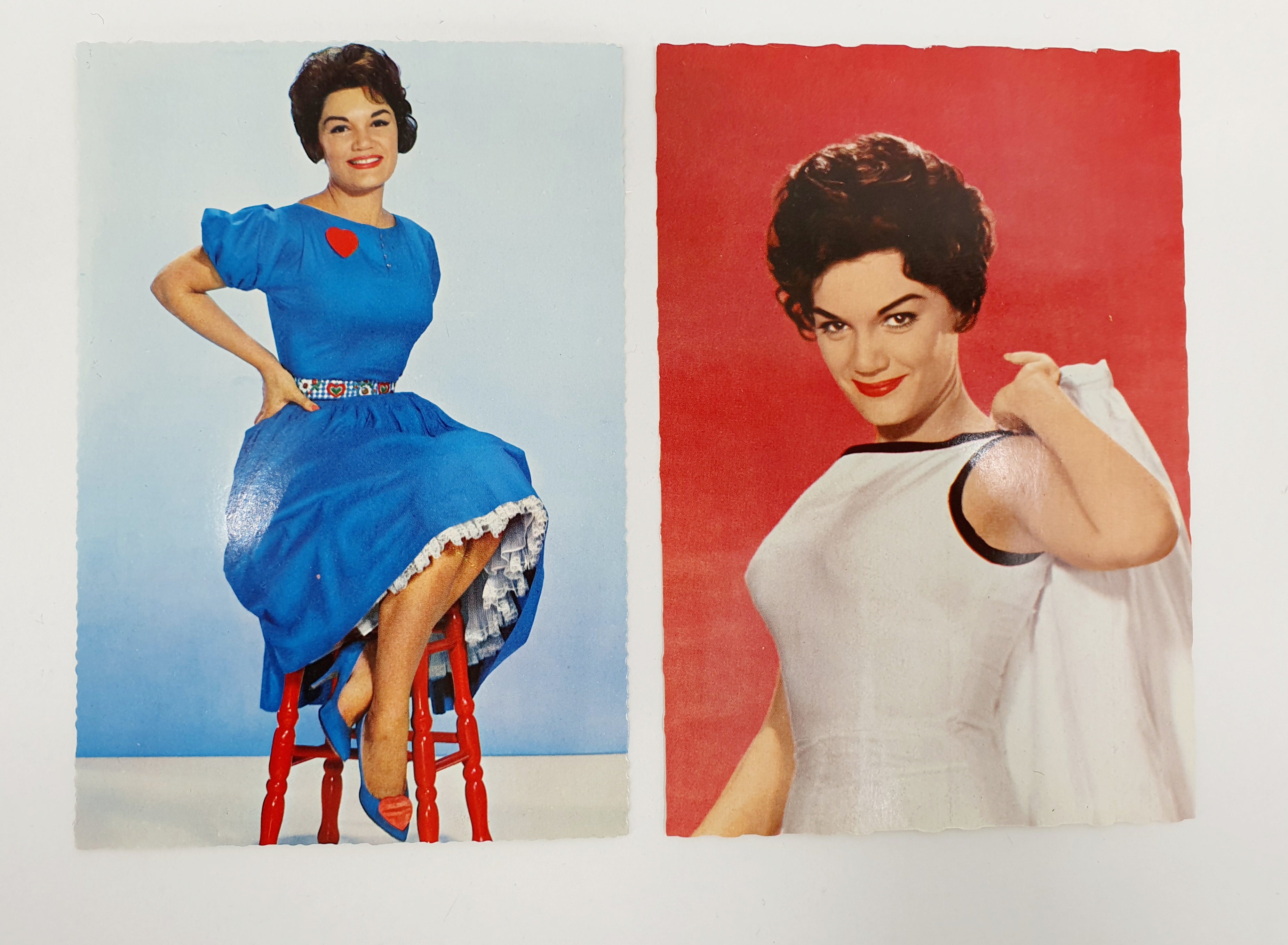 Old movie star postcards, Connie Francis