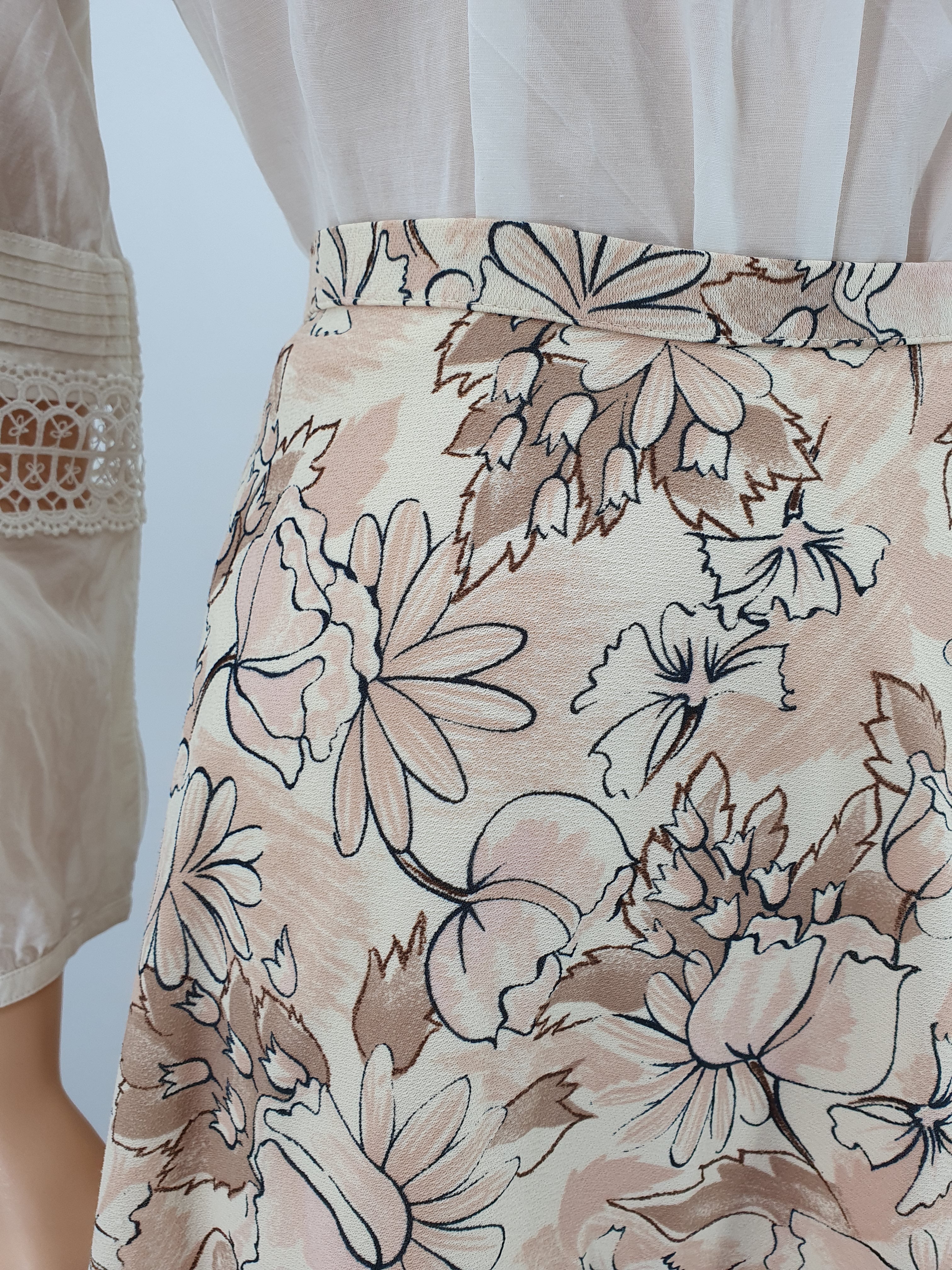Finnwear, A-line skirt from the 70s-80s, waist 74cm, size 36