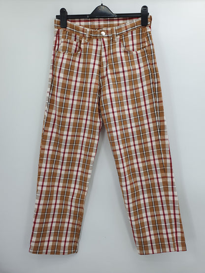 Phobia, checked trousers from the 2000s, waist 76cm, size 36-38