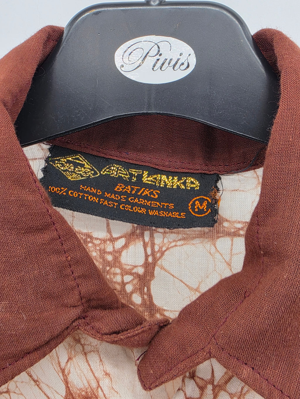 ArtLanka, batiikkivärjätty miesten kesäpaita, koko M/L