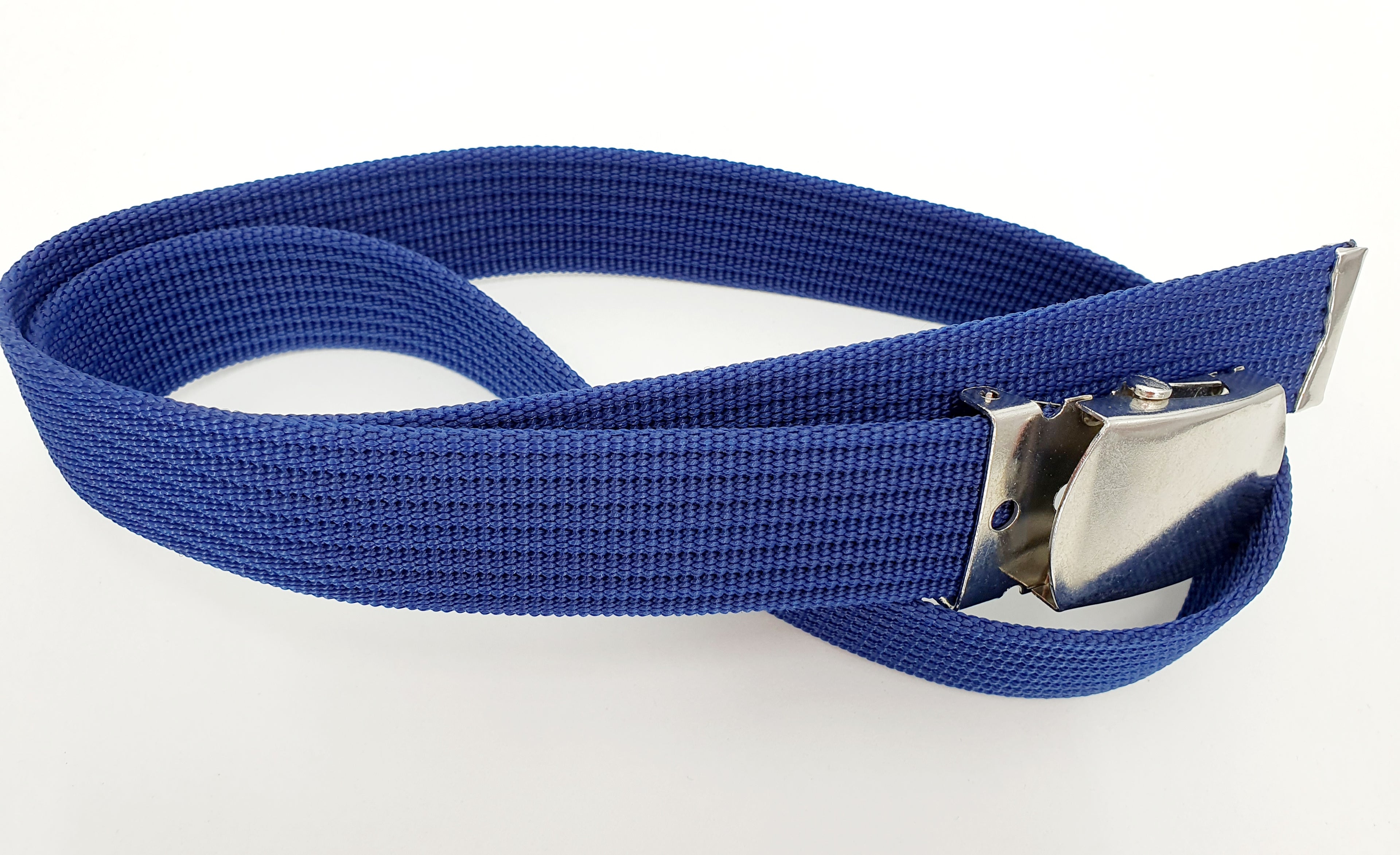 Textile belt, dark blue, length 88cm