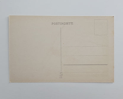 Käyttämätön joulukortti 1940-50-luvulta, kaksi erilaista