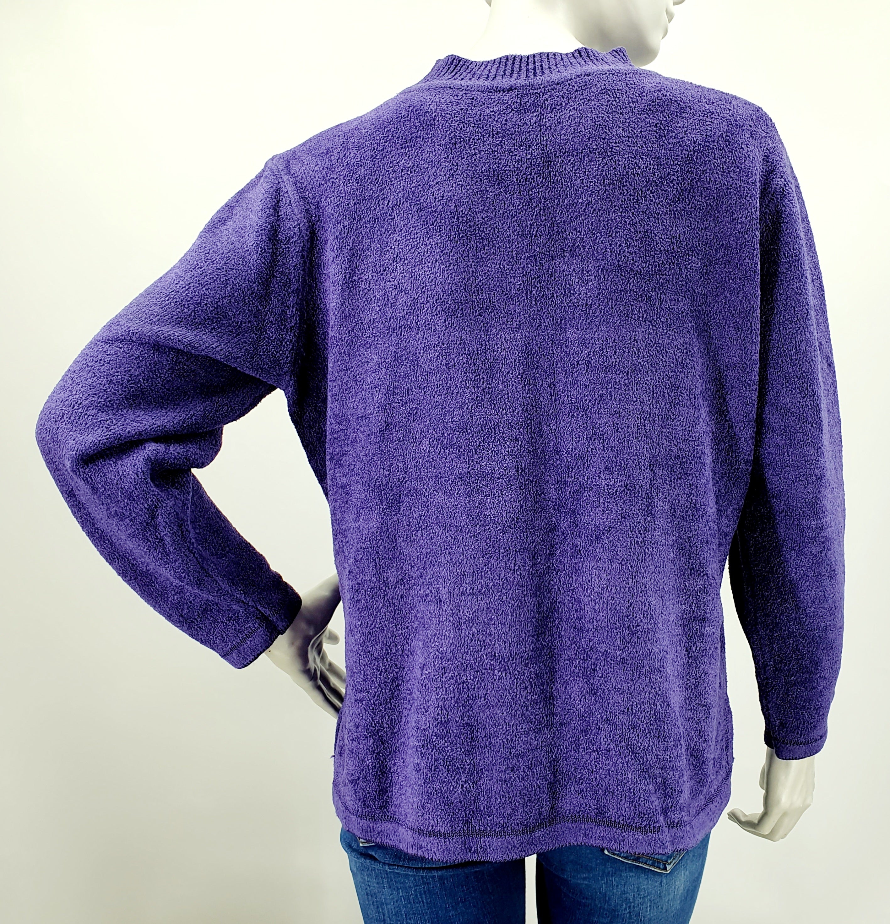 Sara Louise, purple sweater, 90s, size 36-38