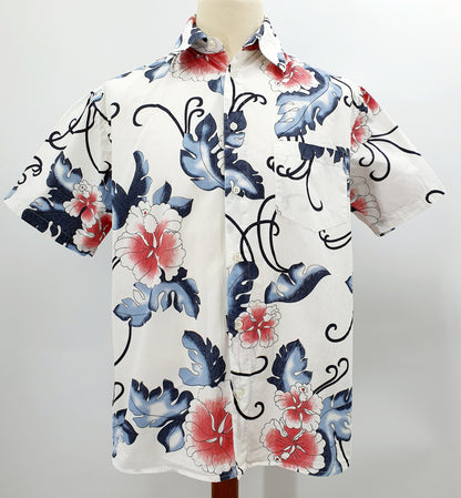 Young Line, men's Y2K floral cotton shirt, size L