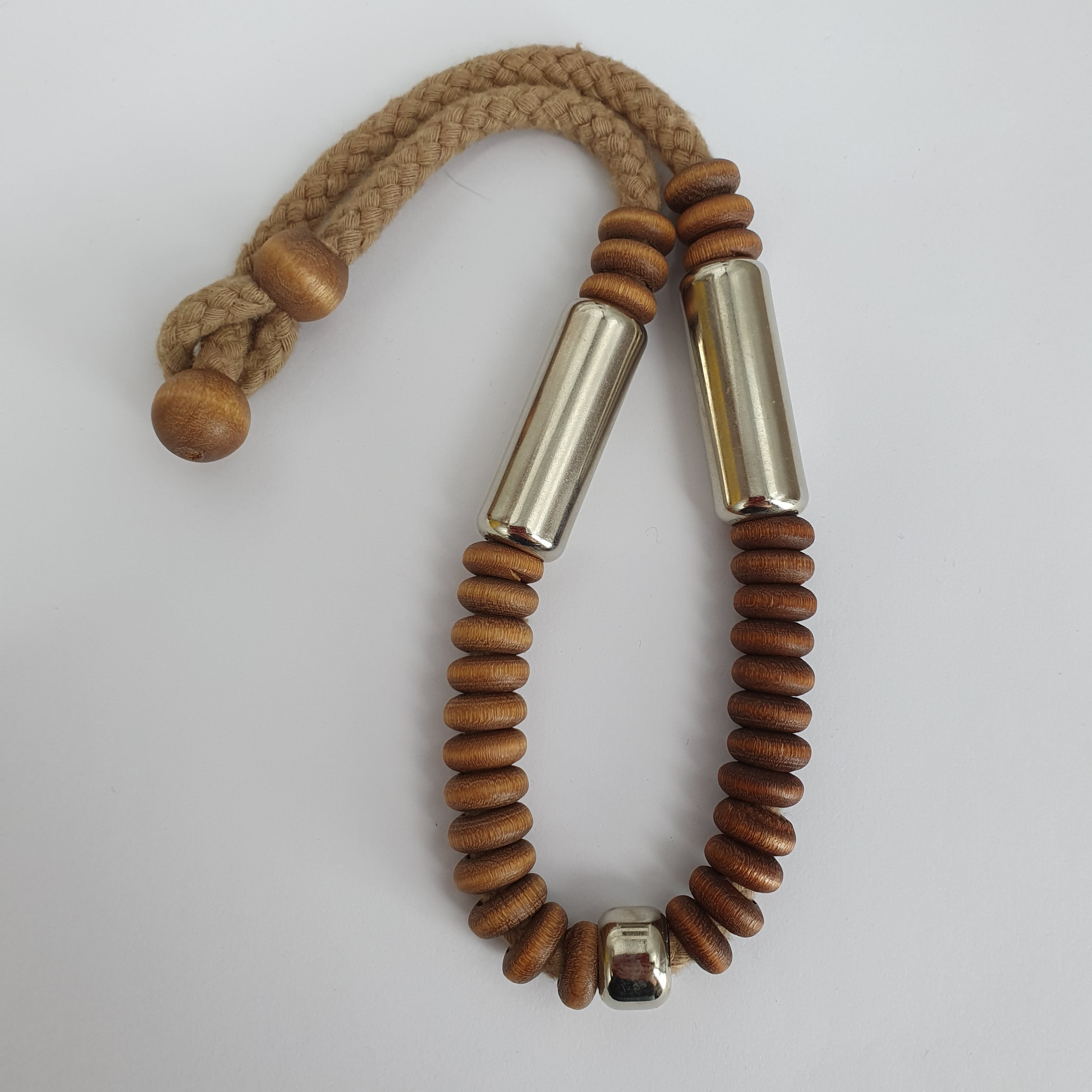 Aarikka, short brown necklace from the 80s-90s, length 47cm