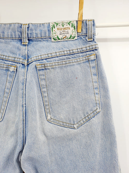 Billy Smith, high-waisted light jeans from the 80s, waist 70cm, size 34