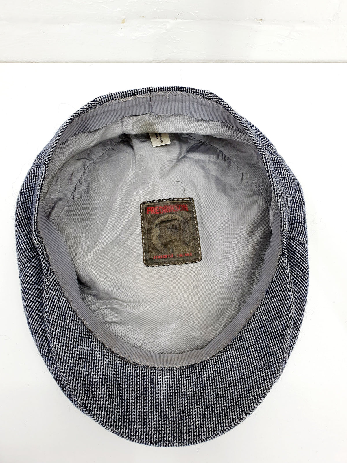 Fredrikson vintage flat cap | Harmaa vesipestävä lätsä | Koko 57