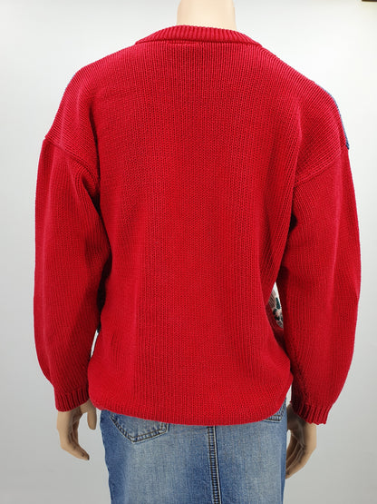 Duck-themed sweater from the 80s-90s, size 36-38