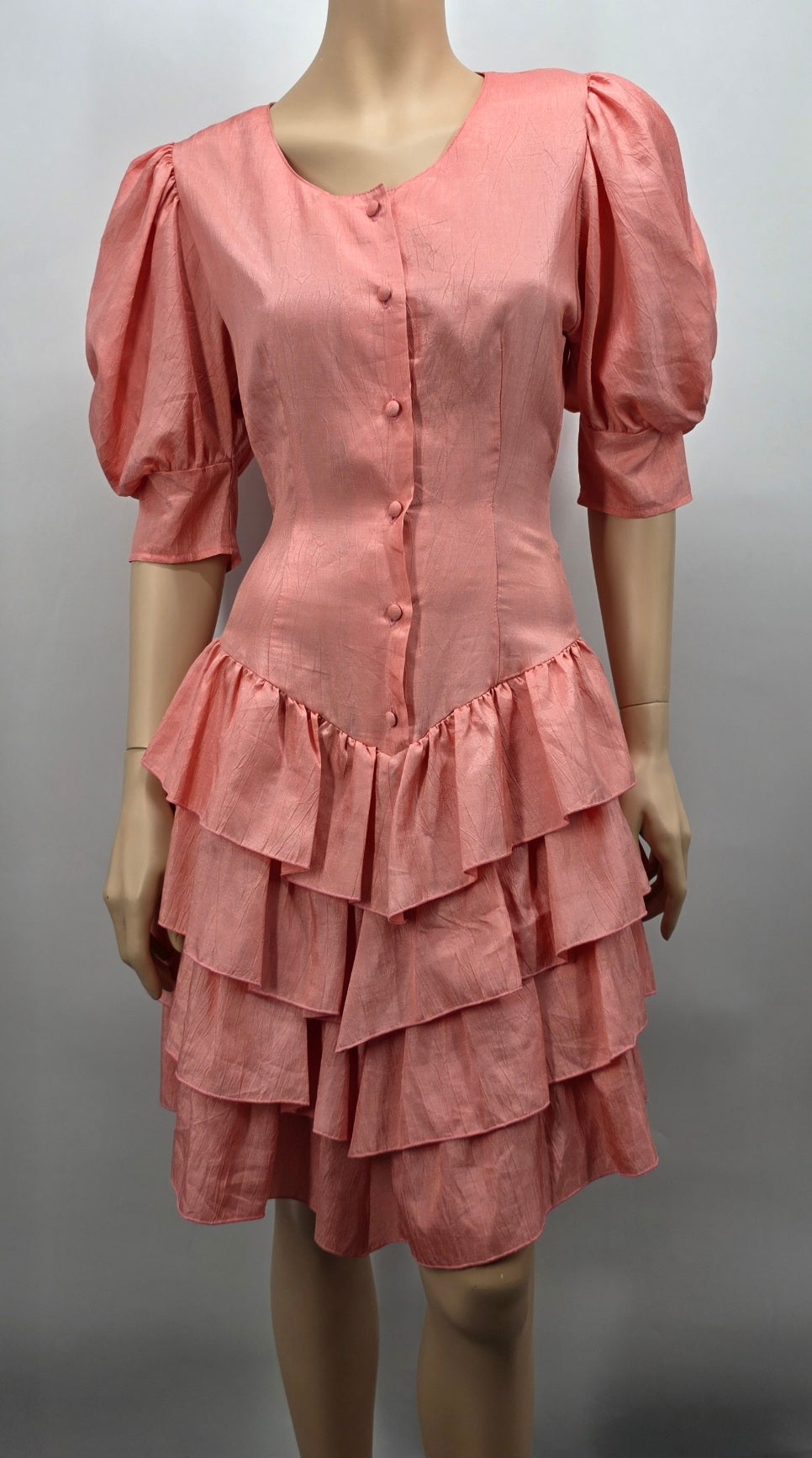 MollyB, pink party dress from the 80s, size 34(36)