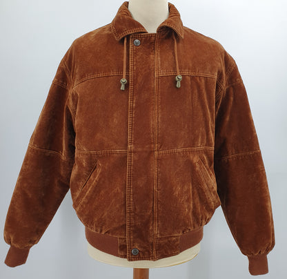 Alta Moda, reddish brown winter jacket from the 80s, size men's M/L