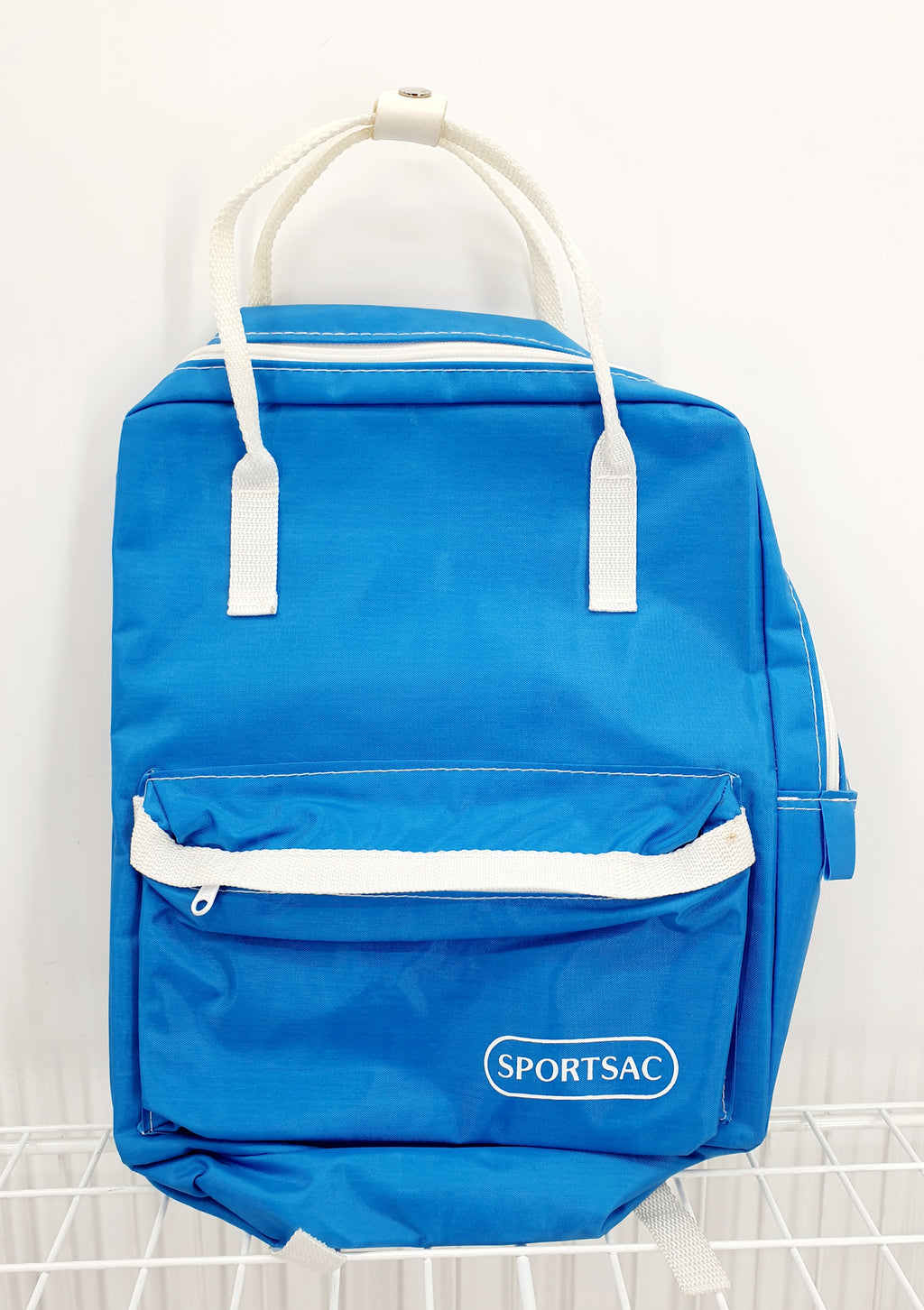 Sininen retro reppu 80-luvulta Käyttämätön