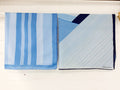 Huivipaketti, kaksi 80-luvun huivia, sinisävyiset, 80s scarf 2-set