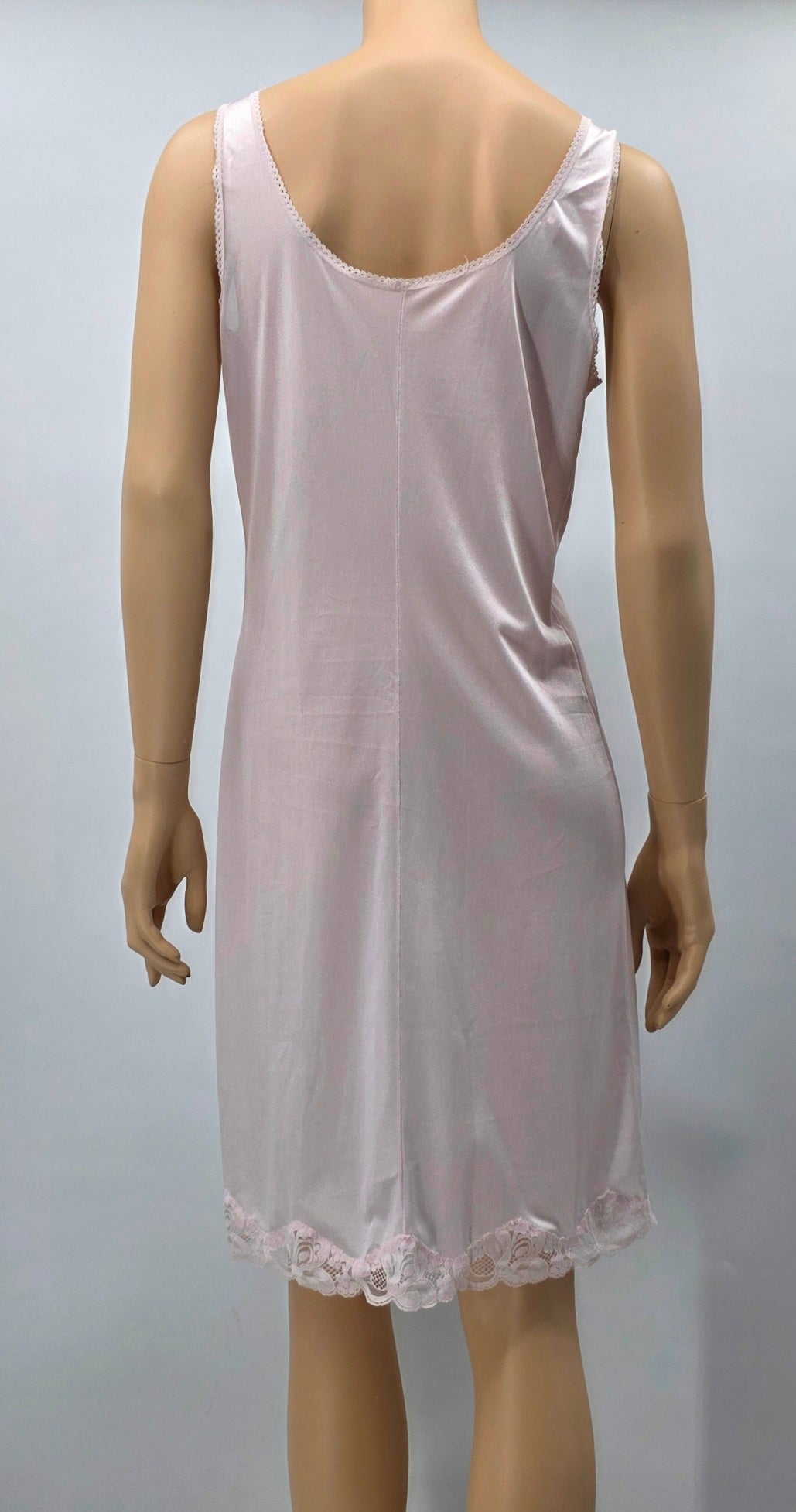 Elane, pink long lingerie from the 60s-70s, size 38