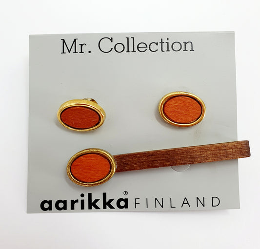 Aarikka Mr.Collection, solmioneula ja kalvosinnapit 90-luvulta