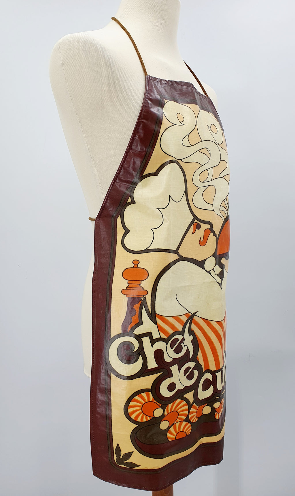 Minky, waxed apron from the 70s