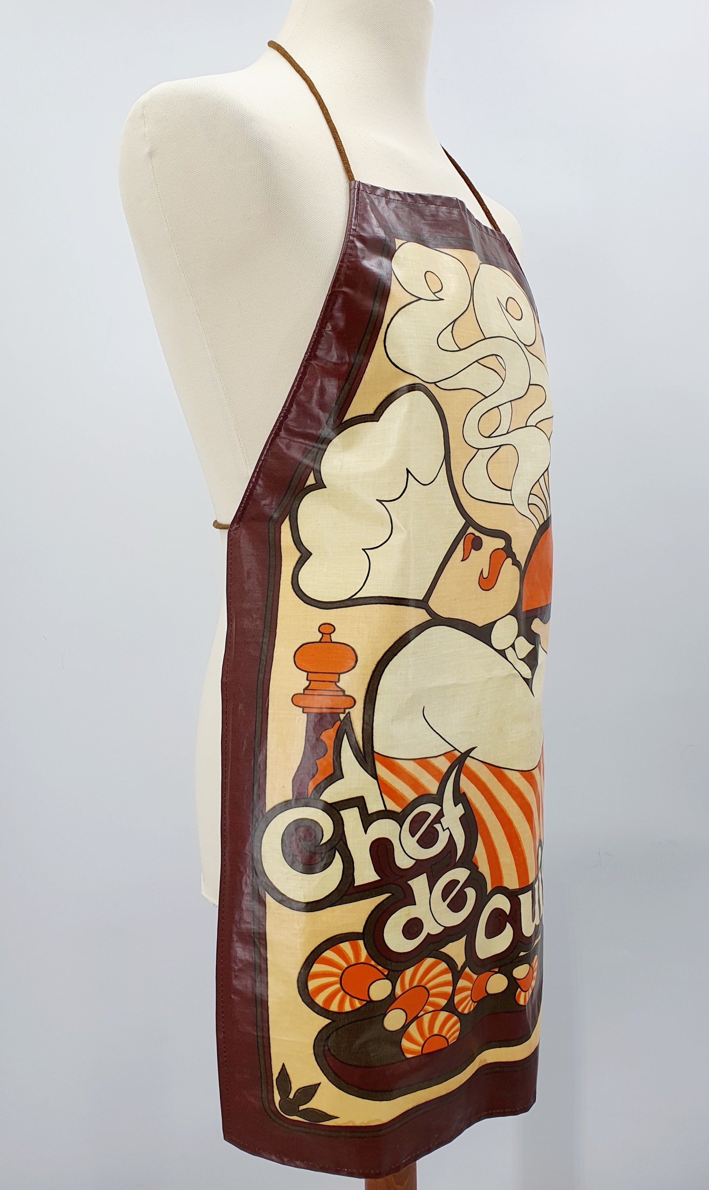 Minky, waxed apron from the 70s