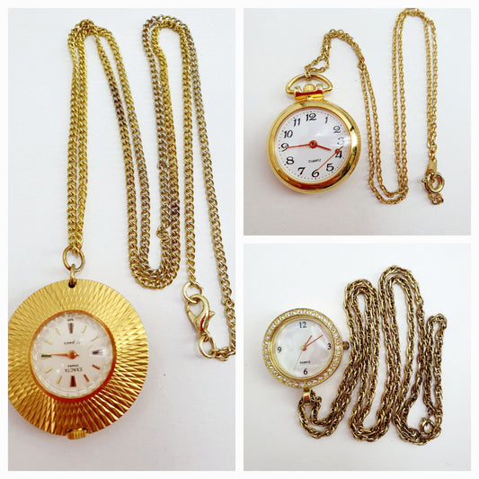 Watch necklace, three different types