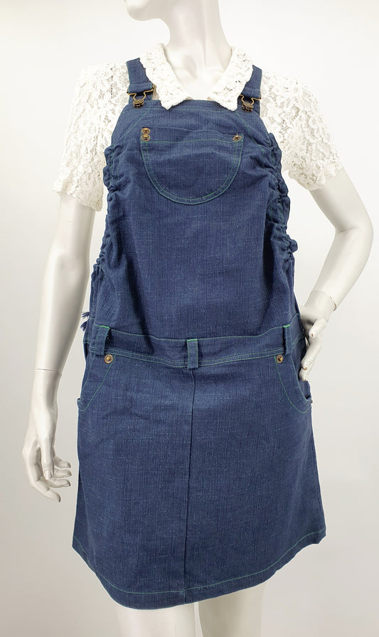 Missy Mom, maternity denim vest dress, size 36-38