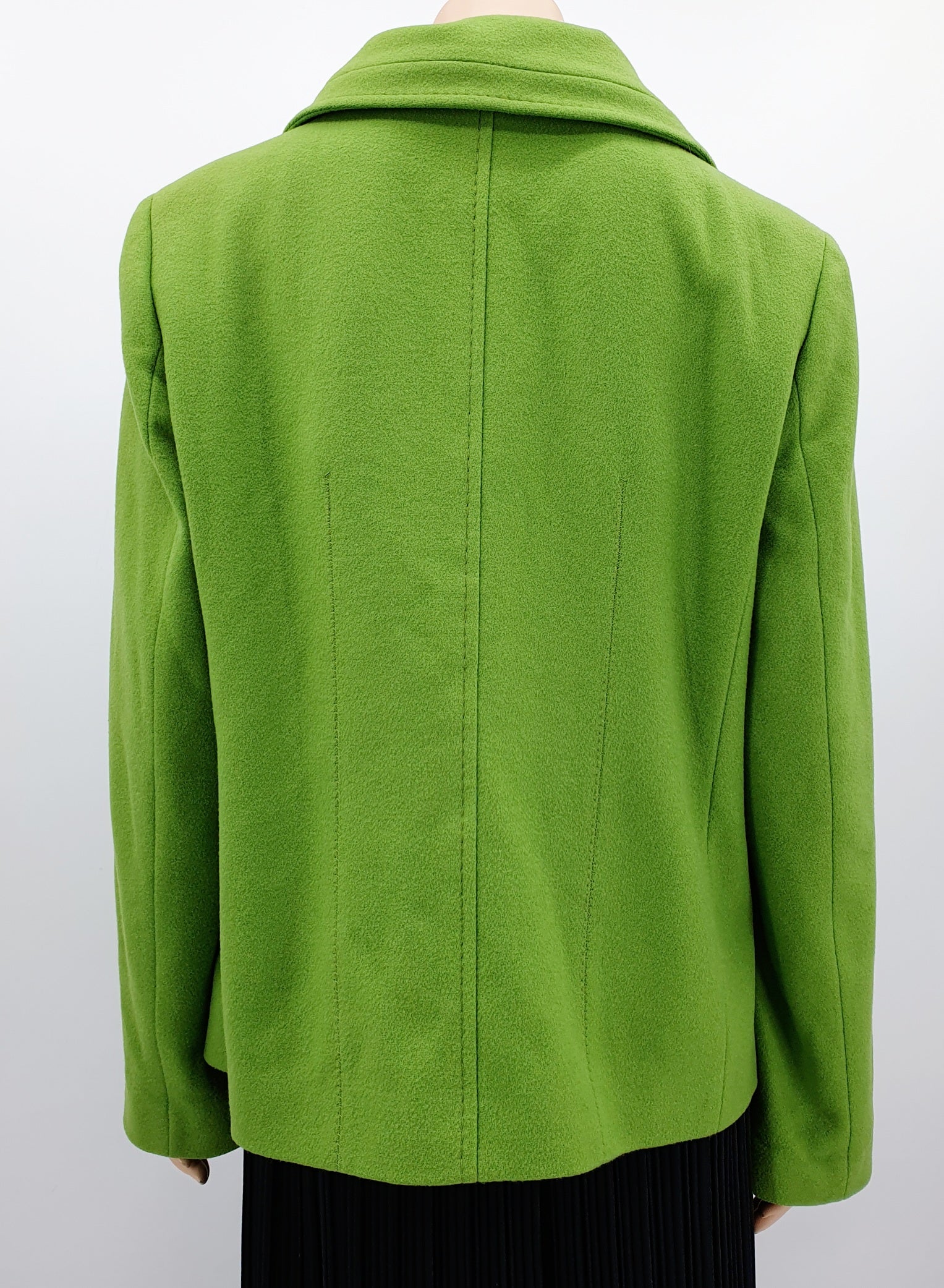 Linea, green woolen jacket from the 90s-2000s, size 44-46