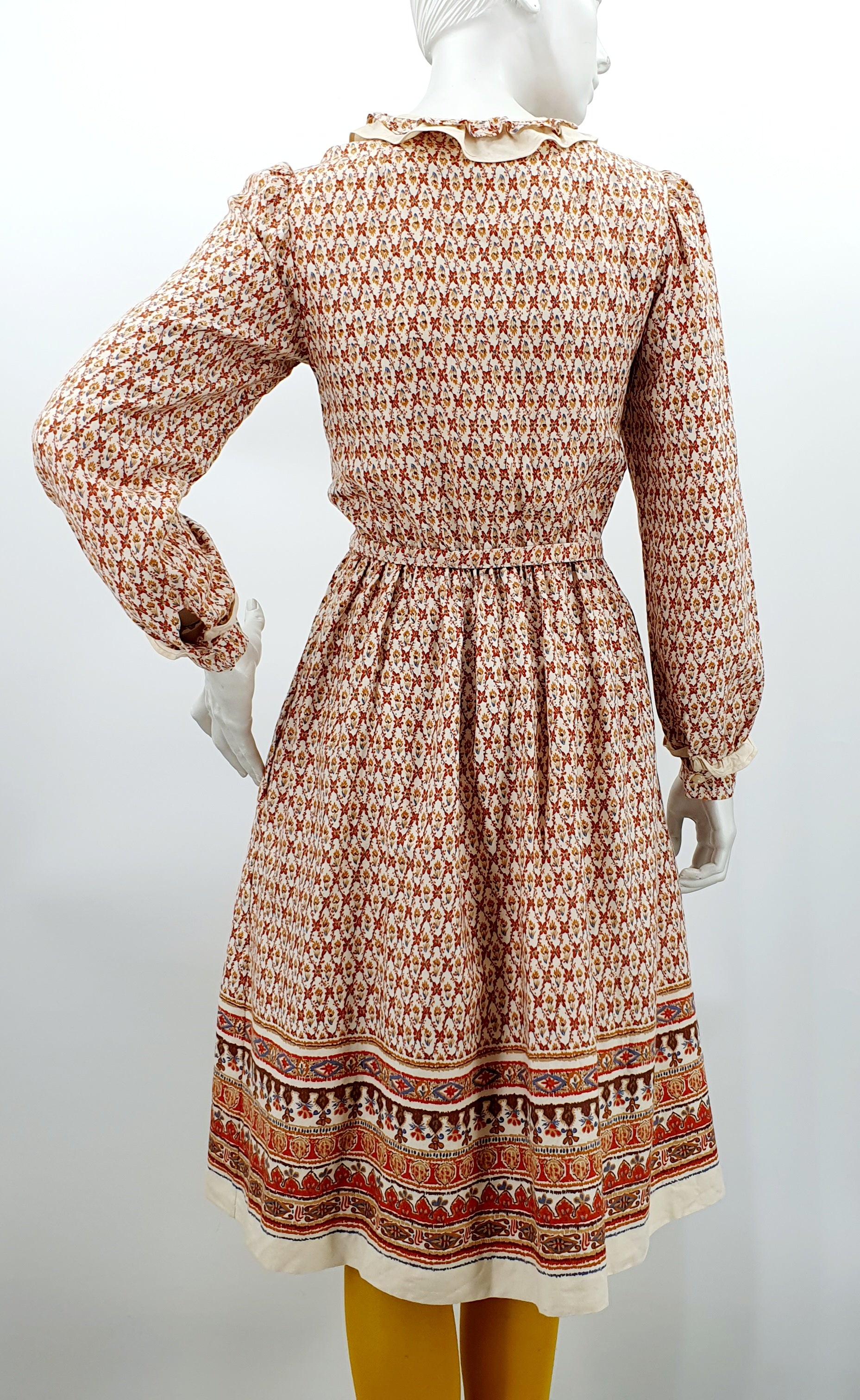 Tiina, long-sleeved dress from the 70s-80s, size 34-36