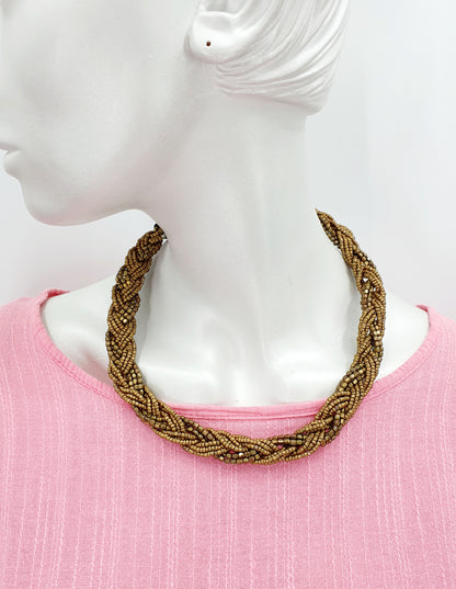 Wreath-shaped necklace from the 60s-70s, length 45cm