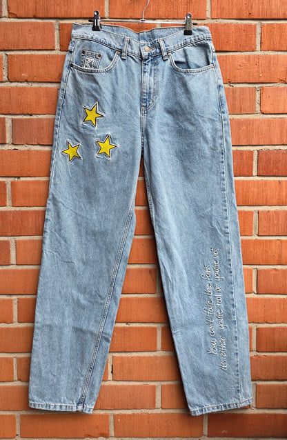Karl Kani, baggy jeans, koko miesten S, naisten 38-40