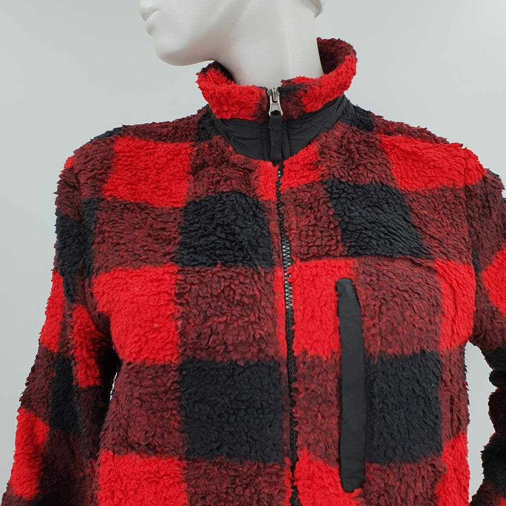 C&A, red and black fleece jacket, size 36-38