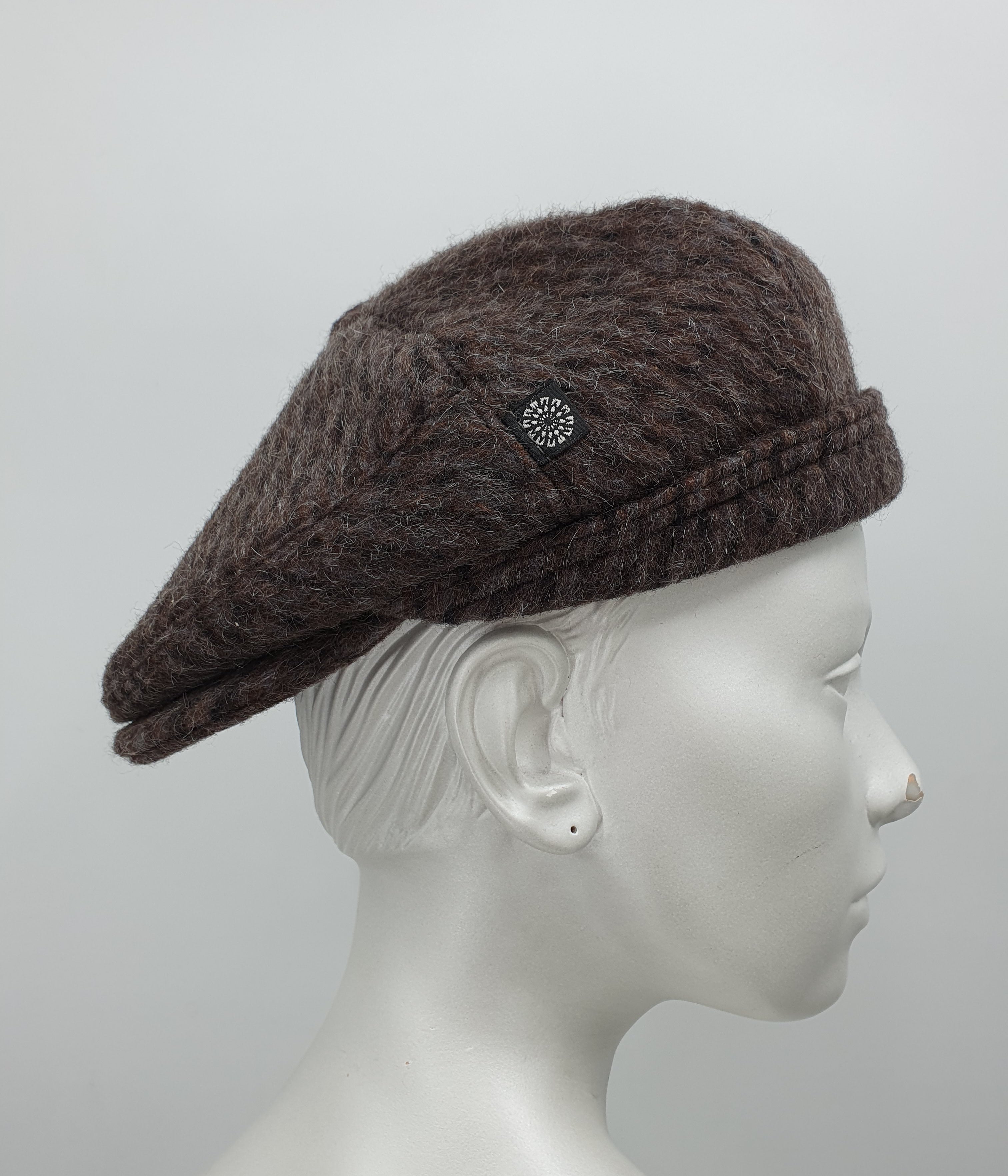 Salon, men's wool flat cap from the 90s, size 59cm