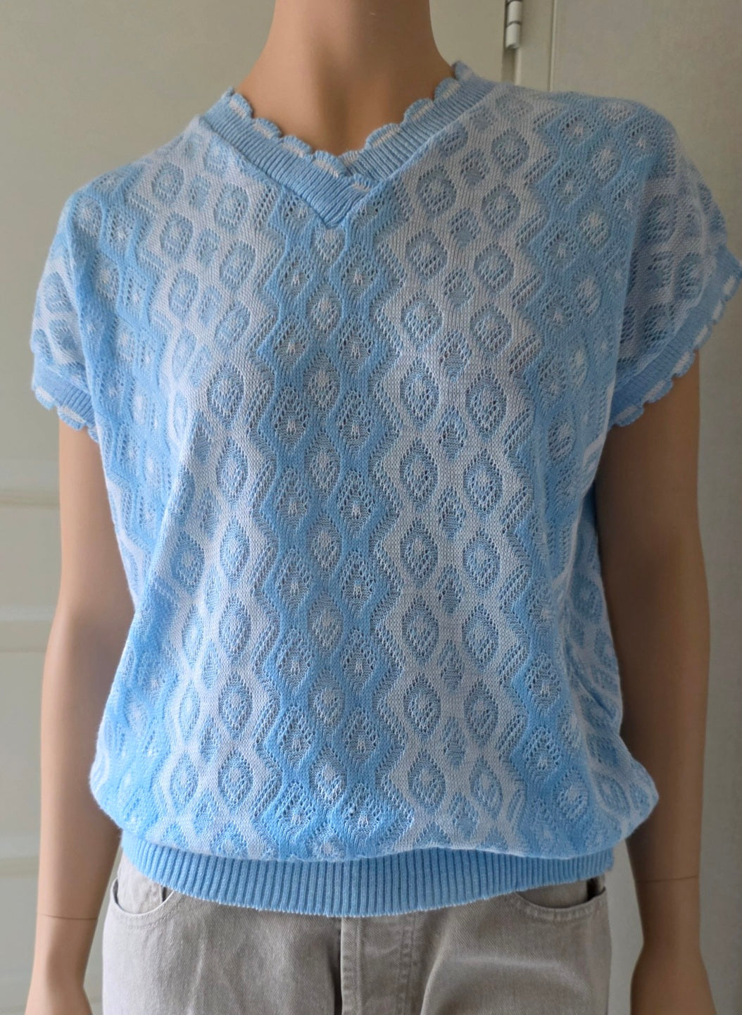 Capers, English retro sweater from the 80s, size 36-38