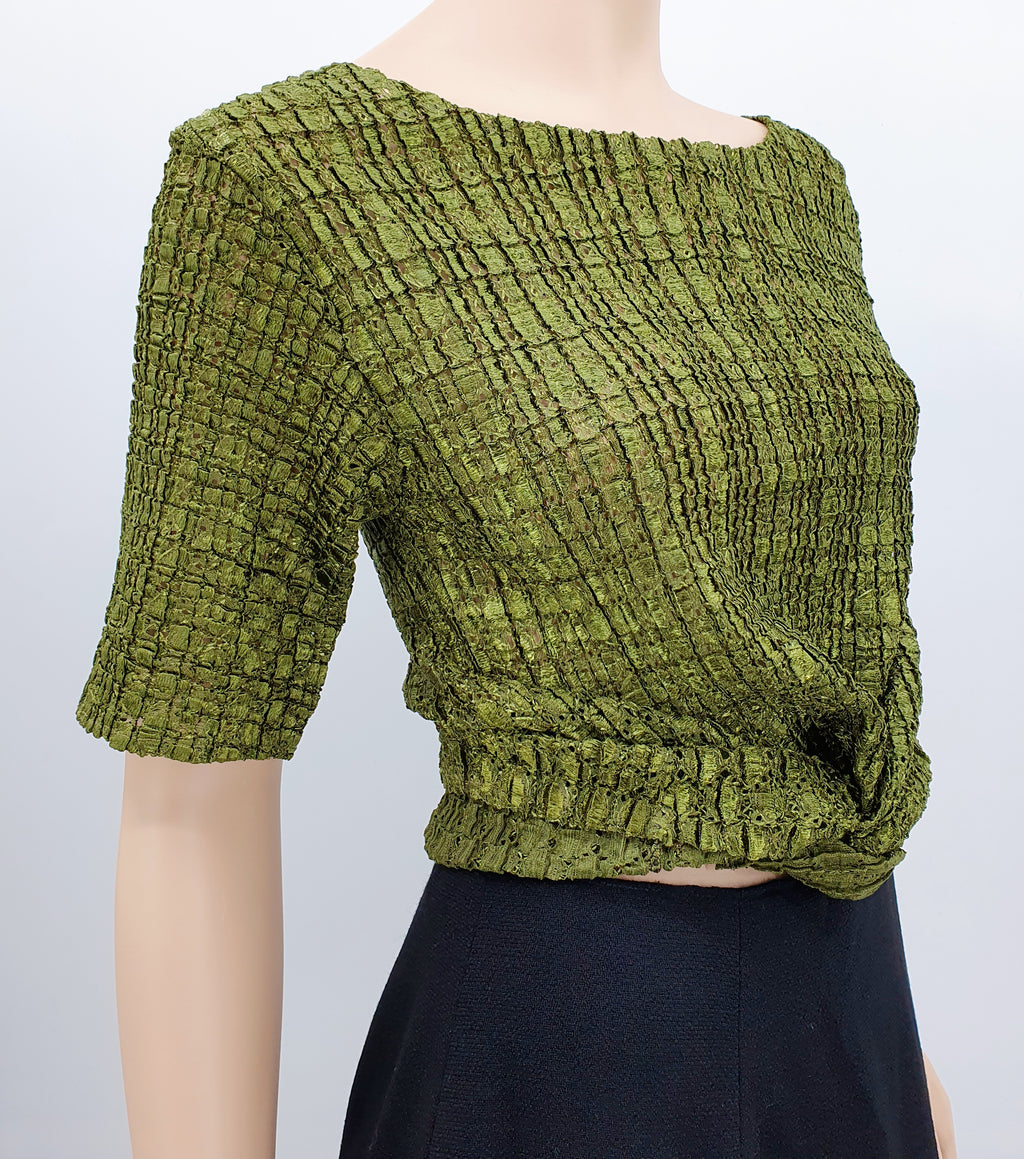 Moss green super stretchy sweater, one size