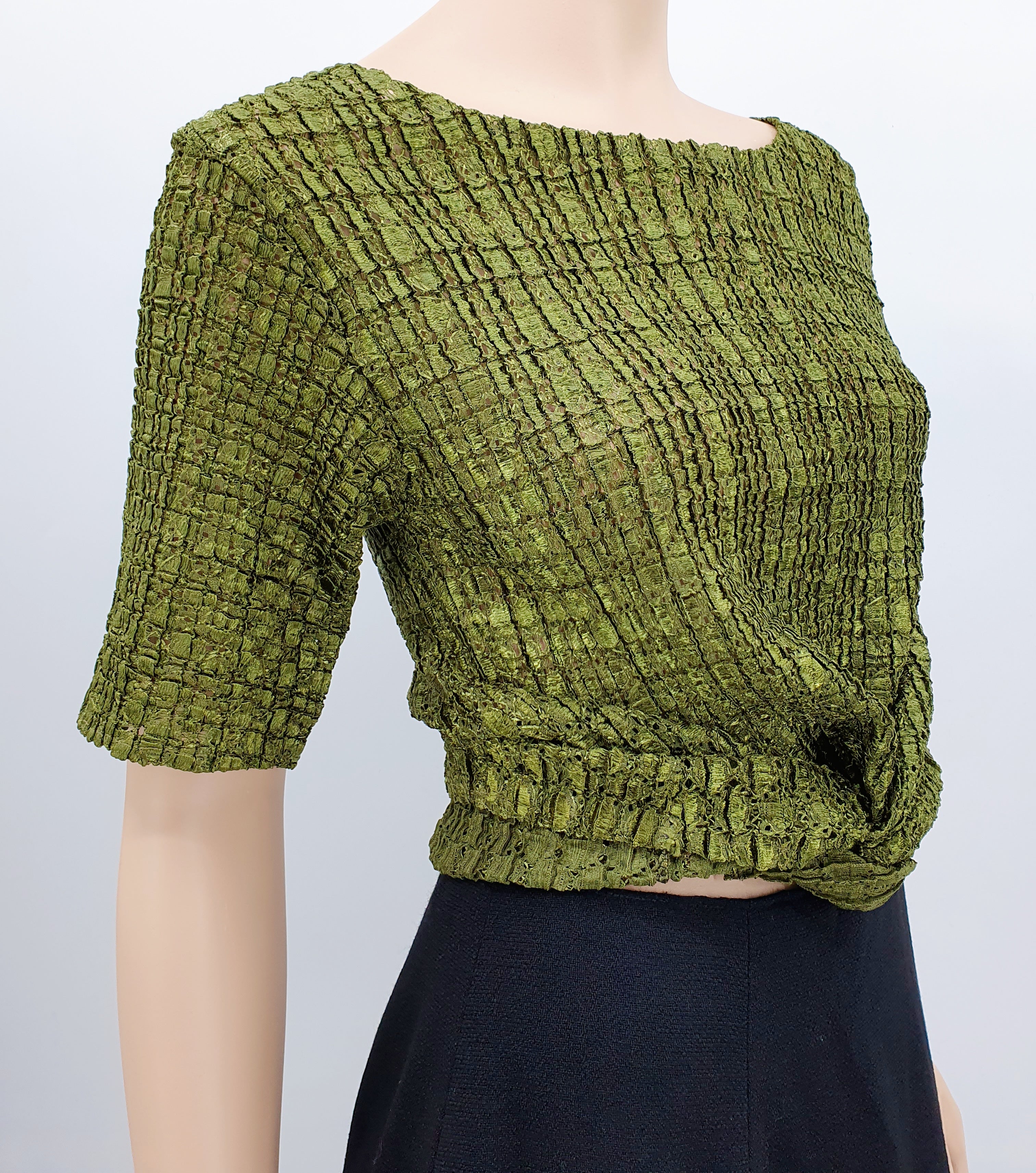 Moss green super stretchy sweater, one size