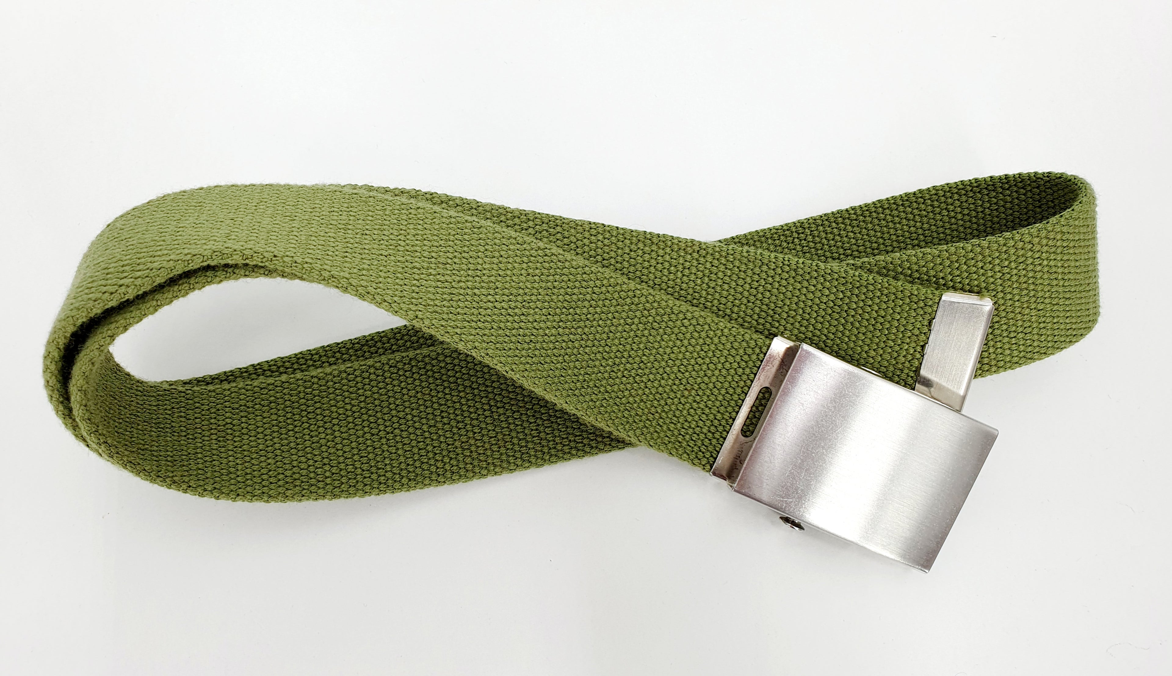 Textile belt, terrain green, length 103cm